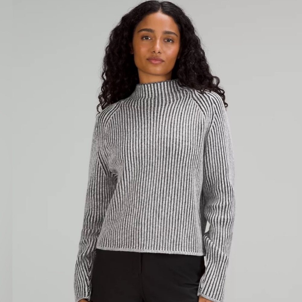 Lululemon - Cotton-Cashmere Blend Mock Neck Sweater
